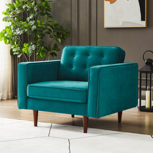 Oversized discount teal chair